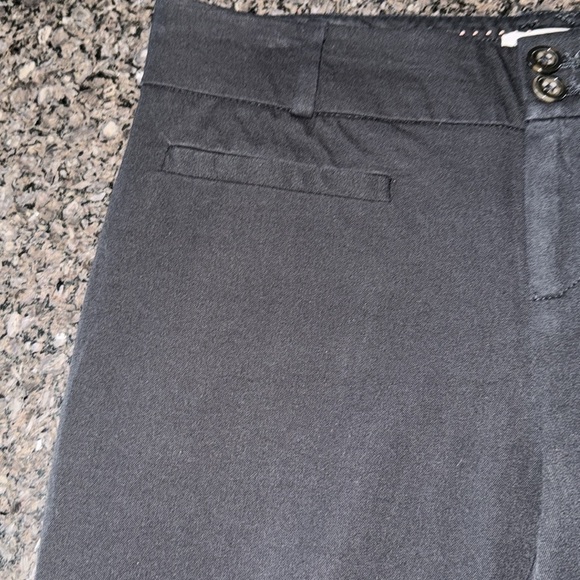 Anthropologie Black The Essential Tassel Hem Crop Flare Pants - Picture 6 of 10